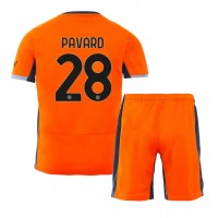 Dječji Nogometni Dres Inter Milan Benjamin Pavard #28 Rezervni 2023-24 Kratak Rukav (+ Kratke hlače)